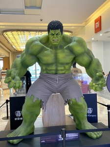 Estatua de Hulk de Fibra de Vidrio Personalizable, Resistente al Agua para Exteriores - Product Image 4