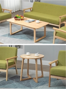 Muebles para el Hogar, Mesa de Centro Redonda de Estilo Japonés, de Madera Maciza, de Doble Capa, de Una Sola Capa - Product Image 6