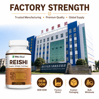 Capsules de champignons Reishi, soutien immunitaire, vitalité, complément de bien-être, marque privée, OEM, ODM, fournisseur direct d'usine, vente en gros