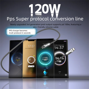 120W Đa-Giao Thức Nhanh Chóng Sạc Cáp Phổ Cáp Dữ Liệu Với Scp Pd3.0 Qc4.0 Đối Với iPhone Đối Với Samsung MacBook Máy Tính Xách Tay - Product Image 2