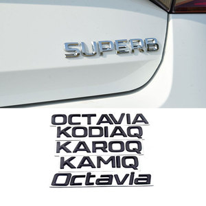 Autocollant d'emblème de coffre de voiture auto-adhésif ABS 4x4 pour <span class=keywords><strong>Skoda</strong></span> Octavia Kodiaq Karoq Superb Rapid Fabia Kamiq <span class=keywords><strong>Yeti</strong></span> - Product Image 3