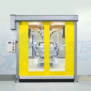 <span class=keywords><strong>Puerta</strong></span> <span class=keywords><strong>Corredera</strong></span> Inteligente de PVC de Alta Velocidad con <span class=keywords><strong>Cremallera</strong></span> Impermeable Autoregenerable para Uso en Almacenes y Talleres Interiores/Exteriores - Product Image 1