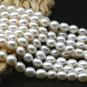 Wholesale 5-6mm Rice Pearl AAA White <strong>Beads</strong> Bulk Strand Loose Real for Women Jewelry - Product Image 5
