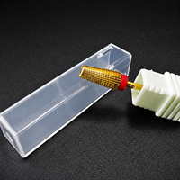 Forets de fraisage pour ongles en acier au tungstène doré 5 en 1 à double utilisation manuelle, carbure multifonctionnel à haute dureté pour une utilisation longue durée