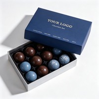 Boîte à chocolat de luxe personnalisée avec logo pour mariage, emballage de bonbons et biscuits, boîte cadeau avec séparateur