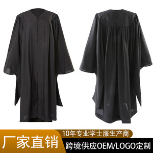 Túnica de Graduación Jing Zherui Negra Unisex para Adultos, Uniforme Escolar de Tela Tejida para Estudiantes Masculinos y Femeninos - Product Image 5