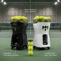 Machine à balles de tennis et de padel légère PUSUN PT-MINI, intérieur/extérieur, commande à distance par application, entraîneur à oscillation automatique