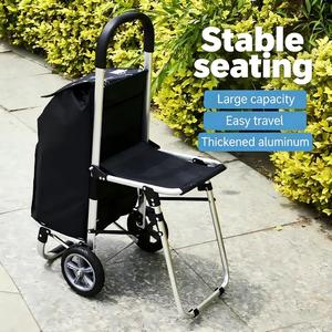 <span class=keywords><strong>รถ</strong></span><span class=keywords><strong>เข็น</strong></span>ช็อปปิ้งอะลูมิเนียมน้ำหนักเบาพร้อมล้อปีน<span class=keywords><strong>บันได</strong></span> - <span class=keywords><strong>รถ</strong></span><span class=keywords><strong>เข็น</strong></span>ของชำแบบพับได้พร้อมที่นั่ง - Product Image 3