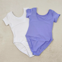 Justaucorps de gymnastique pour filles en coton coloré tendance et très vendu, justaucorps de ballet
