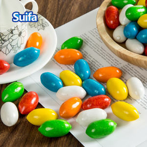 logo 6g olive shape mix fruit flavour chewing ball bubble gum