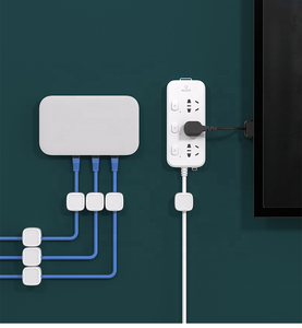 Vente en gros Lot de 6 attaches murales pour fil de marche Crochet d'aspiration magnétique Câble de données pour <span class=keywords><strong>t</strong></span>éléphone portable Support de stockage de charge - Product Image 5