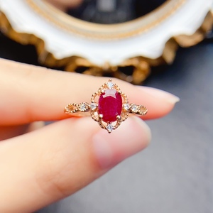 Tự nhiên <span class=keywords><strong>Ruby</strong></span> Onyx Vòng 925 sterling Silver Red đen bán buôn - Product Image 1