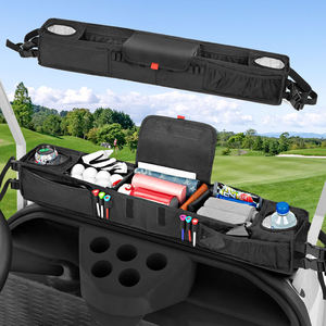 Organisateur de coffre de voiture de golf pliable au design moderne, panier de rangement avant en nylon pour voiturette de golf avec porte-gobelets isothermes - Product Image 2