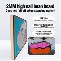 Panneau de perles LED intelligent 104x104 avec application, puzzle de pixels, panneau DIP, planche à perles longues avec éclairage de protection oculaire OEM ODM