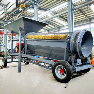 Tambor rotatorio Tamiz de suelo Máquina móvil Compost Trommel Pantalla Motor de piedra industrial Personalizar Acero inoxidable proporcionado - Product Image 5