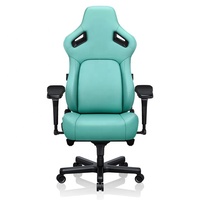 Chaise de jeu AndaSeat Kaiser 4 Series Premium avec accoudoirs 5D et coussin de tête magnétique, bleu œuf de robin, taille XL