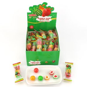 <span class=keywords><strong>Chewing</strong></span>-<span class=keywords><strong>gum</strong></span> rond 3-en-1 saveur pastèque fruitée avec confiture - Product Image 2