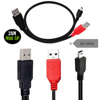 Câble de données pour disque dur mobile, alimentation auxiliaire, interface Type-C, gaine en PVC tressé, boîtier SSD M2, carte de capture pour appareil photo
