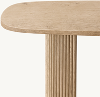Table Console moderne en chêne en bois massif de luxe pour salon chambre d'hôtel planche MULHOLLAND de haute qualité
