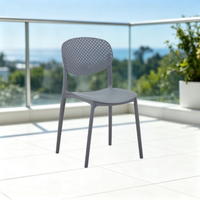 Chaise de salle à manger empilable moderne en plastique, écologique, imperméable, mobilier commercial pour écoles, maisons, cafés, jardins extérieurs