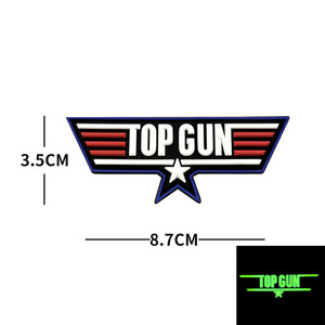 Écusson Tactique à Broche TOP GUN 2 en Silicone Écologique Résistant à l'Eau 3D PVC 9x8cm - Product Image 5