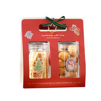 Dossiers recyclables de qualité alimentaire boîte vide Cookie bonbons gelée emballage Portable Transparent cuisson Snack taille personnalisée Logo personnalisé