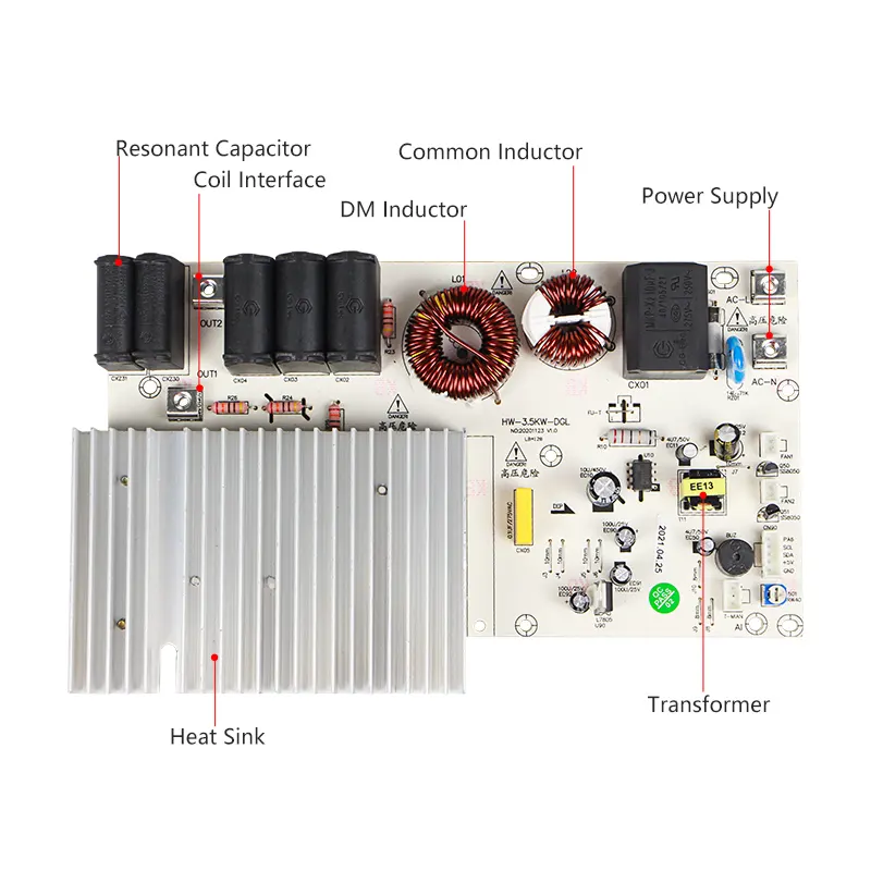 MKPH Capacitor de Resonância de alta Tensão para Fogão de Indução 0.1uf 0.15uf 0.22uf MKP Capacitor MKPH