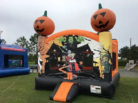 Maison hantée gonflable commerciale pas cher Halloween maison de rebond de citrouille maison de rebond gonflable pour la location de fête