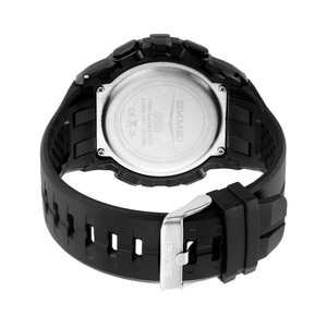 Skmei Digital Watch Men Black Gold Tpu Strap 3Bar Waterproof Outdoor Sports Watch With Chronograph And Date Display - Product Image 4