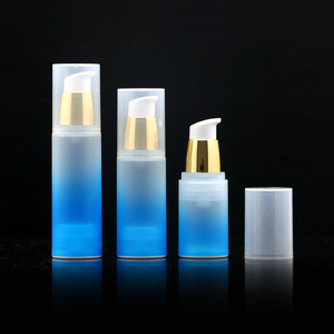 Botella de plástico con pulverizador sin aire para cosméticos, botella de lujo, oro rosa, plata, 15ml, 30 ml, 50, 100ml, 120ml, 80, 1oz, 4 oz, Azul, <span class=keywords><strong>Blanco</strong></span> - Product Image 5