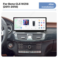 DUDUAUTO Passend für Benz CLS W218 2011-2018 12,3-Zoll Modifiziertes Android-System Bluetooth Car-Play Navigationsbildschirm