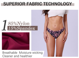 Tangas sin costuras, bragas menstruales deportivas de seda helada, ropa interior de 4 capas, bragas de período a prueba de fugas de flujo pesado para mujer, menstruación - Product Image 4