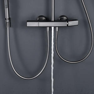 2024 Kidolux Royal Sistema de <span class=keywords><strong>cascada</strong></span> fría y caliente Grifo de ducha Ducha de lluvia de techo con rociador de mano para mujeres para Baño - Product Image 2