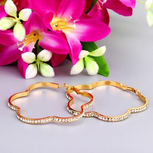 Collare - Aros Grandes de Diferentes Colores para Mujer, Acero Inoxidable, Color Dorado que Nunca se Desvanece, Regalo para Mujer, Aros de Moda, Joyería - Product Image 6