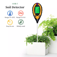 Capteur d'humidité du sol 4 en 1, Ph numérique, compteur de sol professionnel, écran LCD, plante, humidimètre de sol pour le jardinage