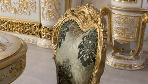 Mobili barocchi cucina stile classico europeo elegante antico <span class=keywords><strong>tavolo</strong></span> e sedia in legno <span class=keywords><strong>oro</strong></span> sala da pranzo mobili - Product Image 3