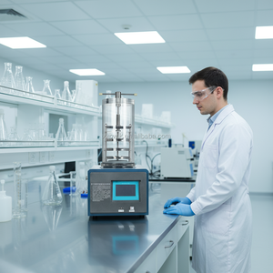 Lyophilisateur de laboratoire <span class=keywords><strong>sous</strong></span> <span class=keywords><strong>vide</strong></span> de type glande à pression supérieure, petit modèle de 0,08 mètre carré, pour la science biologique - Product Image 6