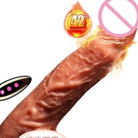 Vibromasseur réaliste en silicone avec modes de vitesse variés, télécommande sans fil souple, vibromasseur réaliste