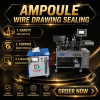 Machine de scellage rotative à flamme oxyhydrogène à poste unique pour ampoules et tubes en verre sous vide, compatible avec générateur d'hydrogène HHO, pour laboratoire, garantie 1 an