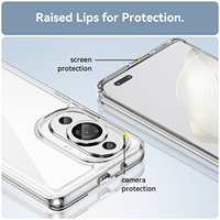 Étui de téléphone antichoc de luxe étui mobile pliant en acrylique dur transparent pour Huawei Nova 11 Nova 11 Pro Ultra
