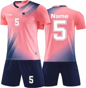 100% Polyester humidité entraînement vêtements de sport uniforme de football maillot de football personnalisé vêtements de football pour hommes avec nom équipe numéro Logo - Product Image 2