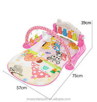 Tapis d'éveil multifonctionnel pour bébé, tapis d'activités pour nourrissons, jouet musical piano, hochets suspendus, tapis de fitness éducatif précoce 0-24 mois