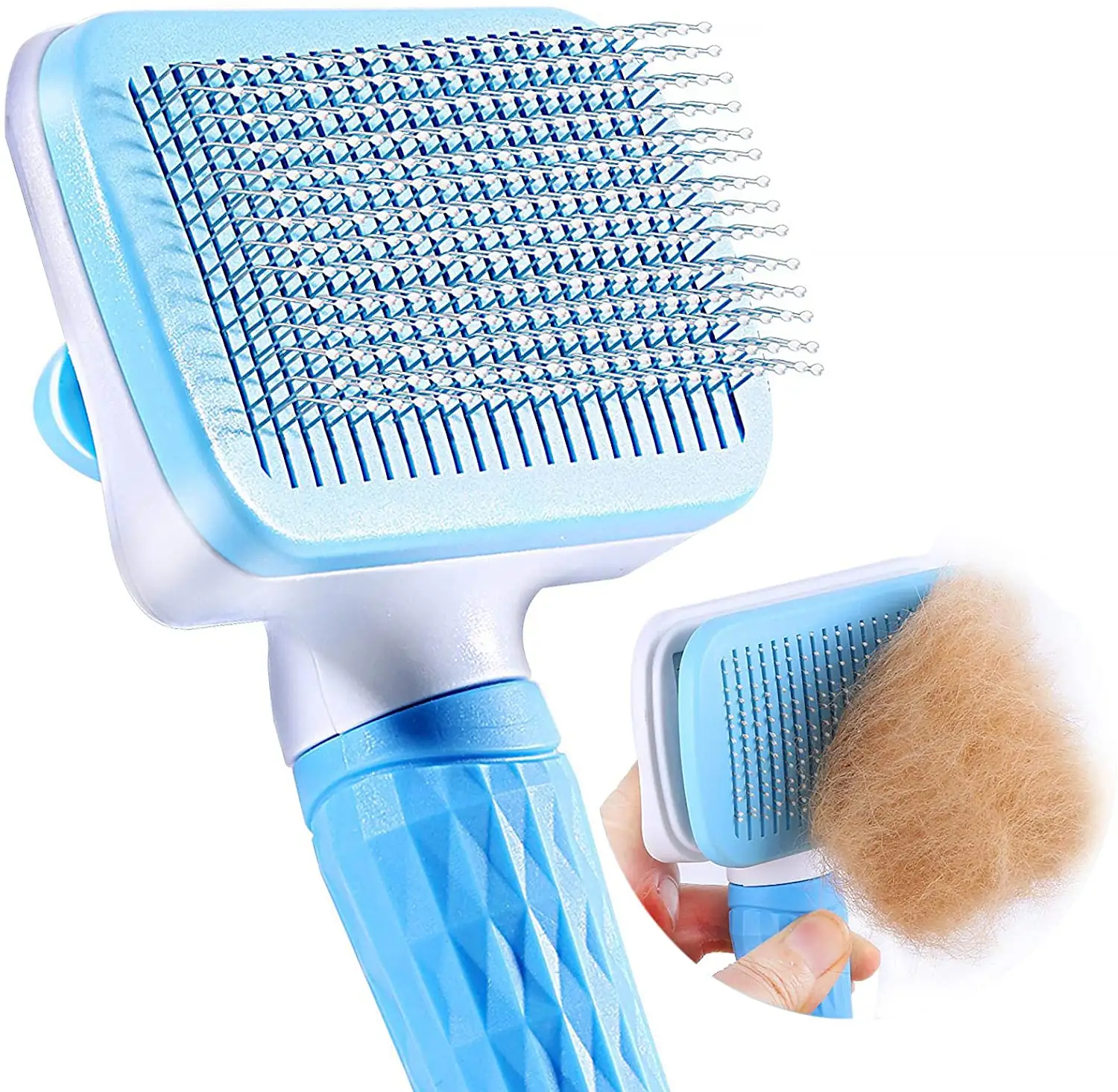 Pet Groom ing Tool Selbst reinigend Automatisch Dog Cat Slicker Brush Entfernen Sie die Pet Groom ing Brush