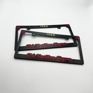 Marco <span class=keywords><strong>de</strong></span> Matrícula Personalizado <span class=keywords><strong>de</strong></span> Metal y Plástico ABS con Diseño en Relieve e Impresión UV, Logotipo en Relieve, Venta al Por Mayor - Product Image 2