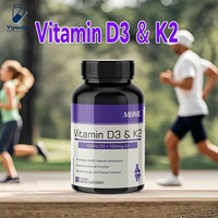 Fabricant OEM, Marque Privée, Capsules de Vitamine D3 5000 UI, Vitamine K2 MK7 100 mcg, Gélules Molles
