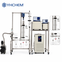 Équipement de distillation moléculaire en verre YMD-60A pour l'extraction et la purification d'huiles essentielles