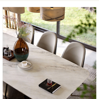 Fauteuil de salle à manger moderne en cuir, lin et velours, personnalisé, de haute qualité, pour restaurants et hôtels