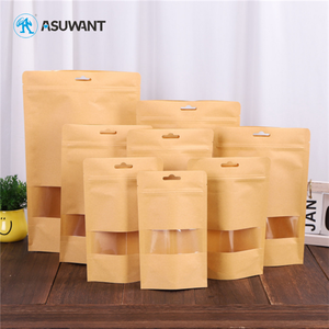 Tùy chỉnh bột bắp sinh thái thân thiện compostable phân hủy sinh học không nhựa Poly Kraft túi giấy với logo - Product Image 6