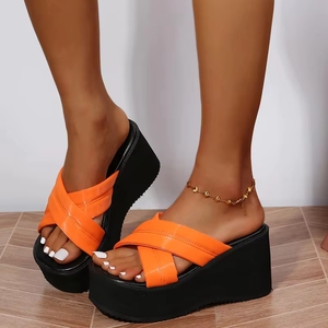 Wholesale Platform Summer Breathable Open Toe Fashion Trend Luxury Heels Women - Product Image 2