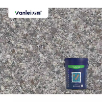 Peinture murale extérieure effet granit liquide, revêtement acrylique mat brillant, couleurs personnalisées, 2-3 couches, 10+